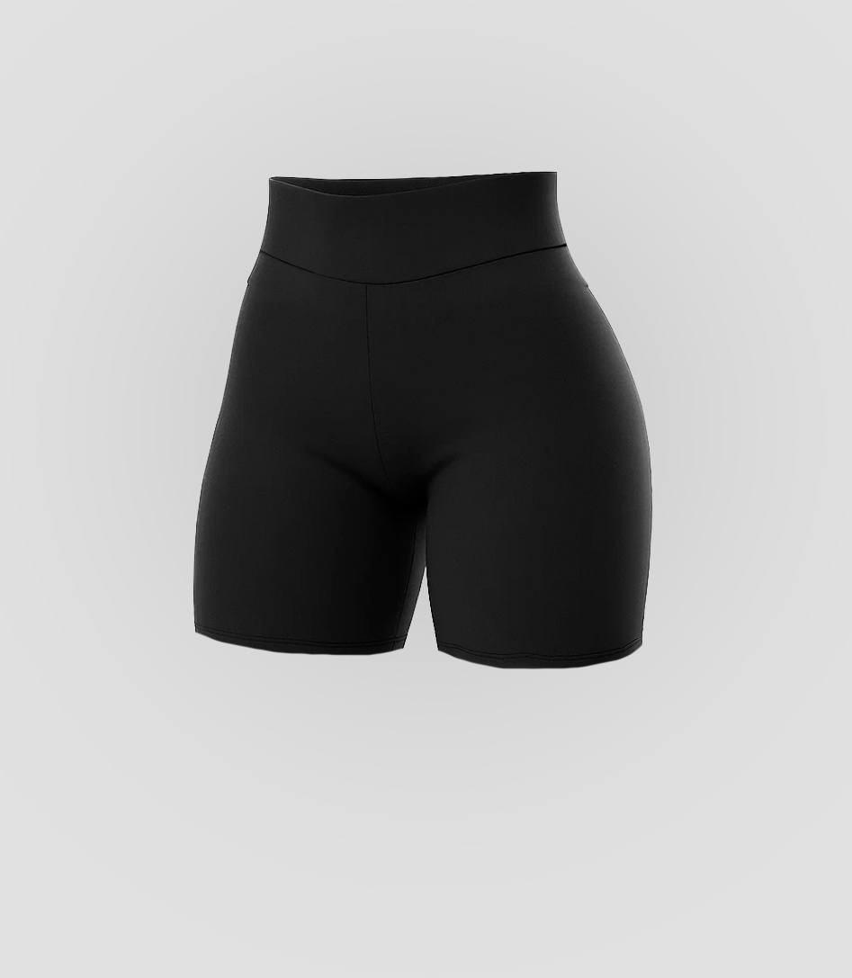 Shorts fitness de poliamida.